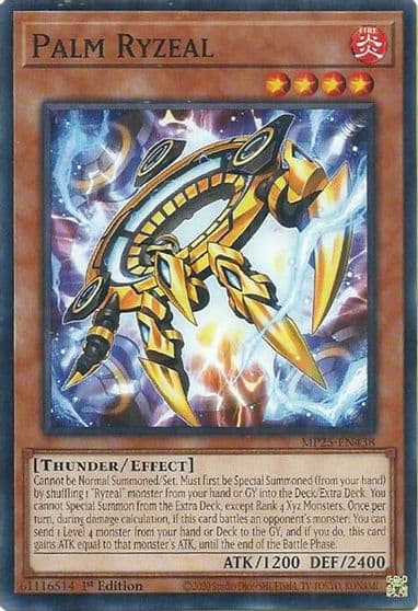 Palm Ryzeal 2025 Mega-Pack Yu-Gi-Oh! card