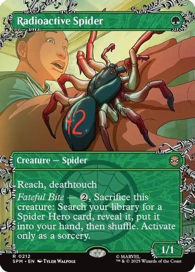 Radioactive Spider Borderless Marvel's Spider-Man Magic card
