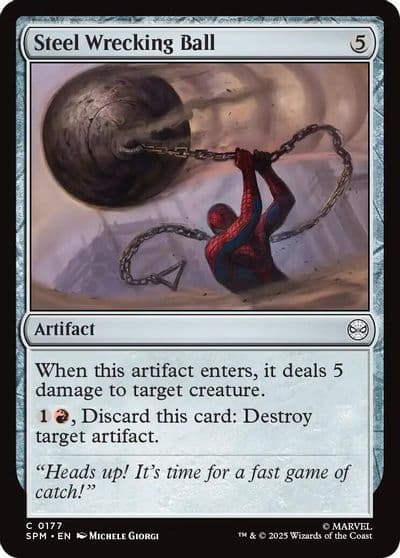 Steel Wrecking Ball Marvel's Spider-Man Magic card