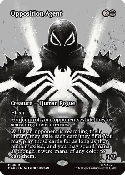 Opposition Agent Borderless Marvel Universe Eternal-Legal Magic card