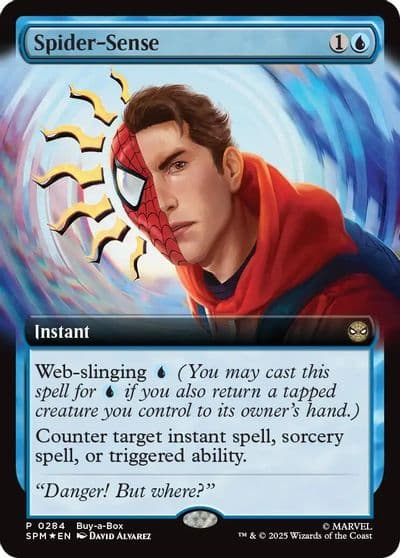 Spider Sense Extended Art Buy-A-Box Promos Magic card