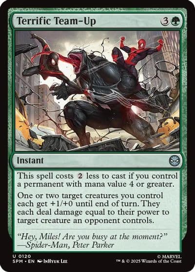 Terrific Team Up Marvel's Spider-Man Magic card
