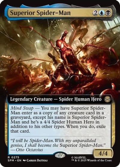 Superior Spider Man Extended Art Marvel's Spider-Man Magic card
