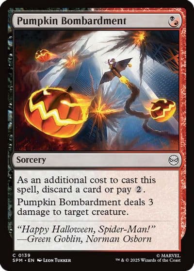 Pumpkin Bombardment Marvel's Spider-Man Magic card