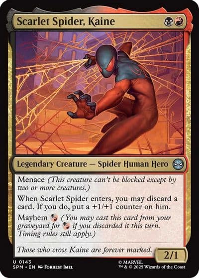 Scarlet Spider Kaine Marvel's Spider-Man Magic card