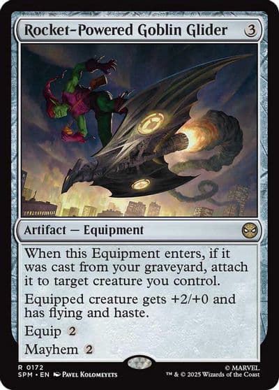 Rocket Powered Goblin Glider Marvel's Spider-Man Magic card