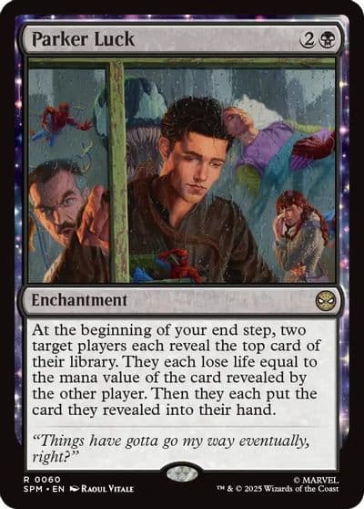 Parker Luck Marvel's Spider-Man Magic card