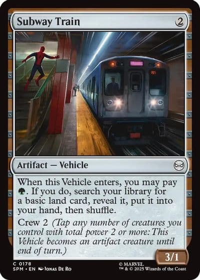Subway Train Marvel's Spider-Man Magic card
