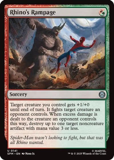 Rhinos Rampage Marvel's Spider-Man Magic card