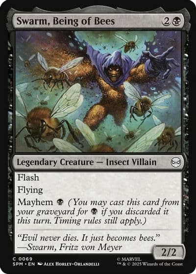 Swarm Being of Bees Marvel's Spider-Man Magic card