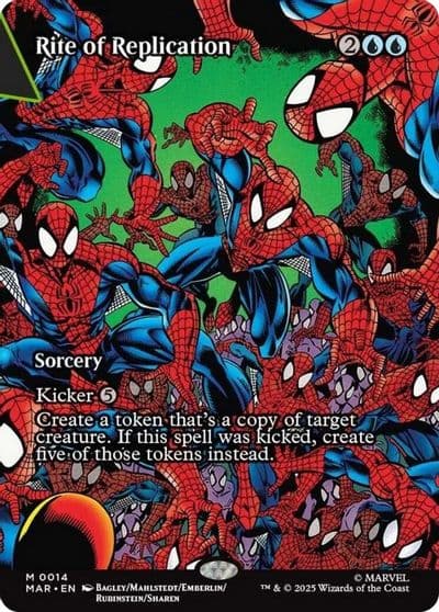 Rite of Replication Borderless Marvel Universe Eternal-Legal Magic card