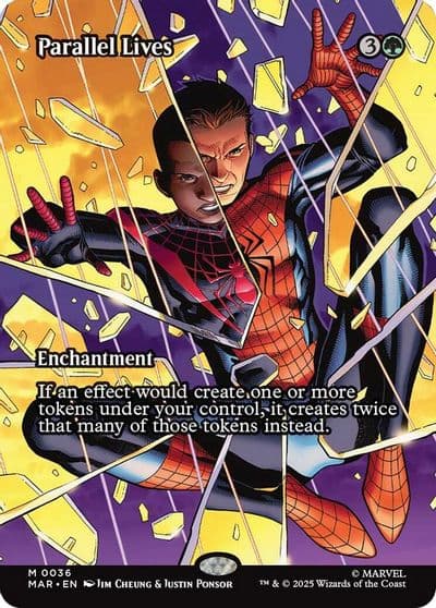 Parallel Lives Borderless Marvel Universe Eternal-Legal Magic card