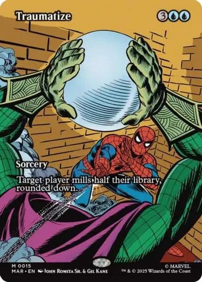 Traumatize Borderless Marvel Universe Eternal-Legal Magic card