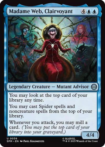 Madame Web Clairvoyant Marvel's Spider-Man Magic card