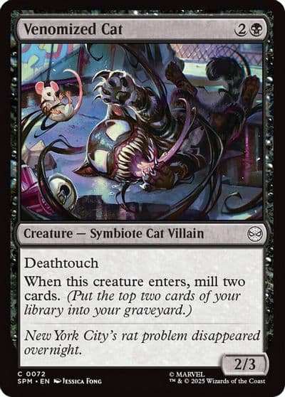Venomized Cat Marvel's Spider-Man Magic card