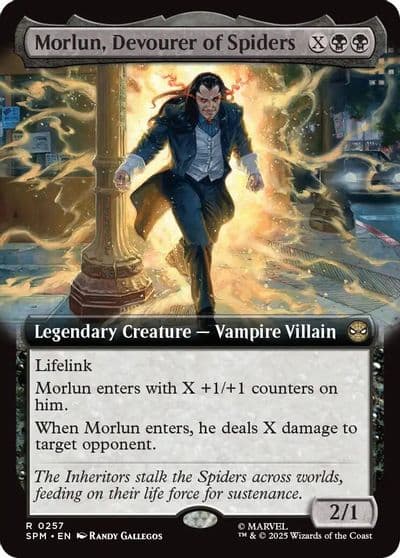 Morlun Devourer of Spiders Extended Art Marvel's Spider-Man Magic card