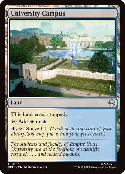 University Campus Marvel's Spider-Man Magic card