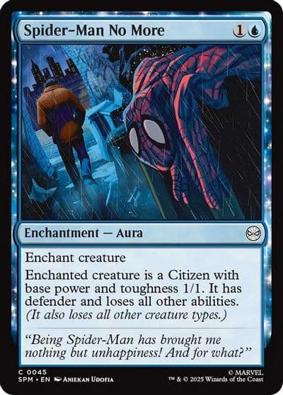 Spider Man No More Marvel's Spider-Man Magic card