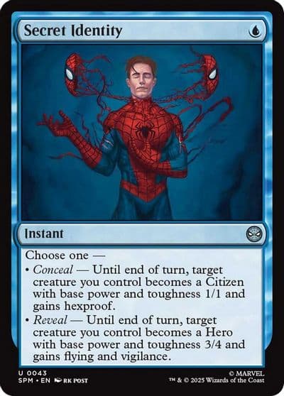 Secret Identity Marvel's Spider-Man Magic card