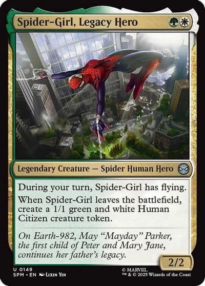 Spider Girl Legacy Hero Marvel's Spider-Man Magic card