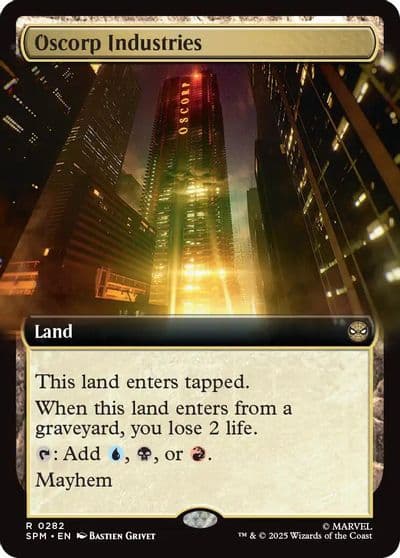Oscorp Industries Extended Art Marvel's Spider-Man Magic card