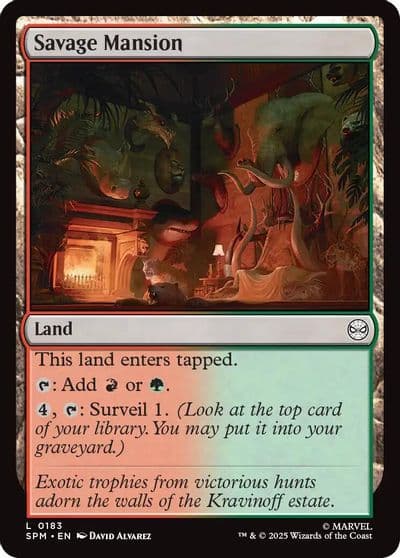 Savage Mansion Marvel's Spider-Man Magic card