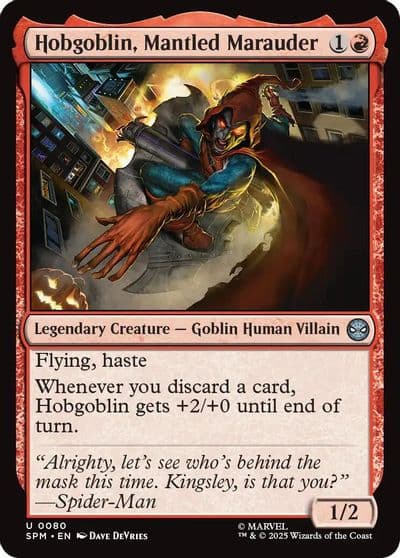Hobgoblin Mantled Marauder Marvel's Spider-Man Magic card