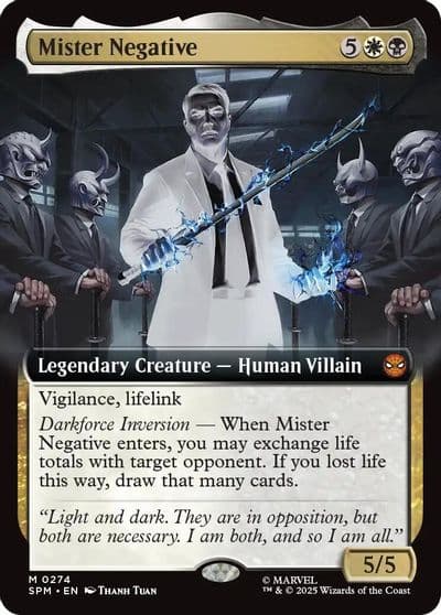 Mister Negative Extended Art Marvel's Spider-Man Magic card