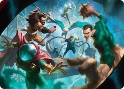 Behold the Sinister Six Art Card 7 54 Art Series: Marvel's Spider-Man Magic card