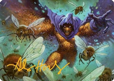 Swarm Being of Bees Art Card Gold Stamped Signature Art Series: Marvel's Spider-Man Magic card