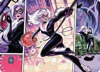 Black Cat Cunning Thief Art Card Art Series: Marvel's Spider-Man Magic card
