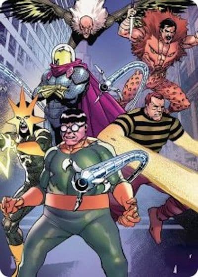 Behold the Sinister Six Art Card 45 54 Art Series: Marvel's Spider-Man Magic card