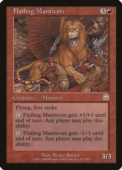 Flailing Manticore Mercadian Masques Magic card