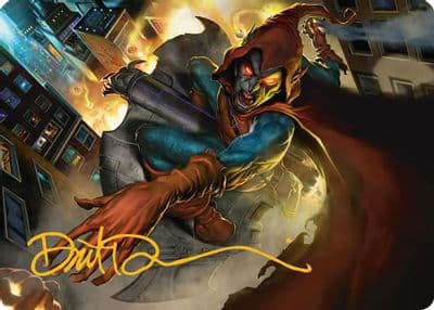 Hobgoblin Mantled Marauder Art Card Gold Stamped Signature Art Series: Marvel's Spider-Man Magic card