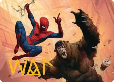 Wisecrack Art Card Gold Stamped Signature Art Series: Marvel's Spider-Man Magic card
