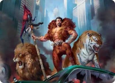 Kraven Proud Predator Art Card Art Series: Marvel's Spider-Man Magic card