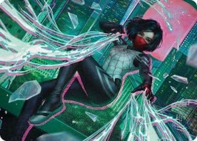 Silk Web Weaver Art Card 29 54 Art Series: Marvel's Spider-Man Magic card