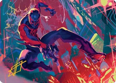 Spider Man 2099 Art Card Gold Stamped Signature Art Series: Marvel's Spider-Man Magic card