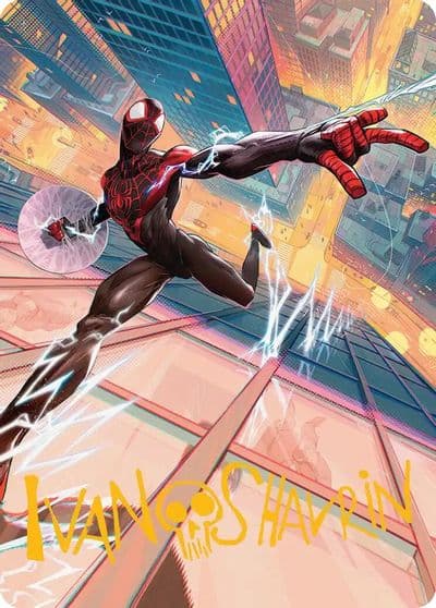 Ultimate Spider Man Art Card Gold Stamped Signature Art Series: Marvel's Spider-Man Magic card