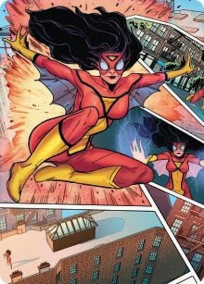 Spider Woman Stunning Savior Art Card Art Series: Marvel's Spider-Man Magic card