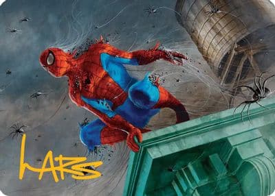Spiders Man Heroic Horde Art Card Gold Stamped Signature Art Series: Marvel's Spider-Man Magic card