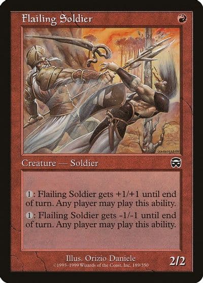 Flailing Soldier Mercadian Masques Magic card
