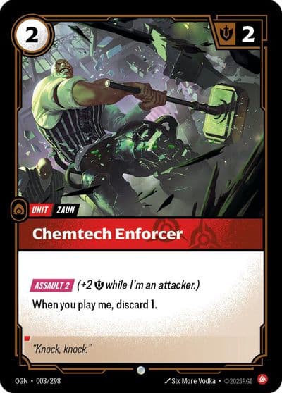 Chemtech Enforcer Origins Riftbound card