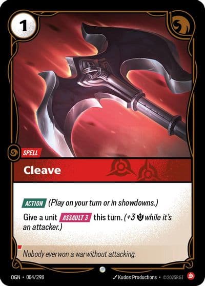 Cleave Origins Riftbound card