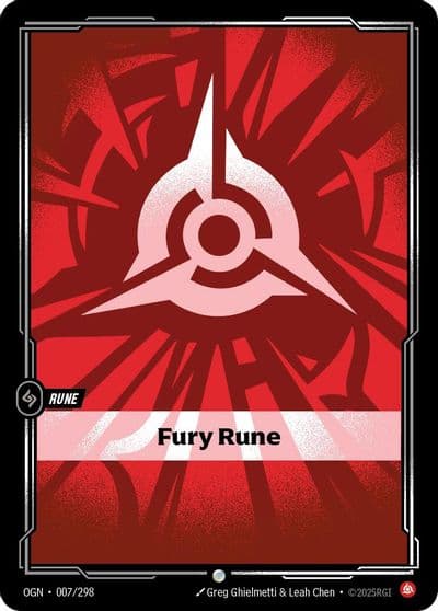 Fury Rune Origins Riftbound card