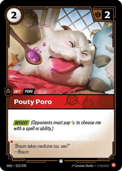 Pouty Poro Origins Riftbound card