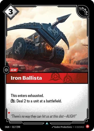 Iron Ballista Origins Riftbound card
