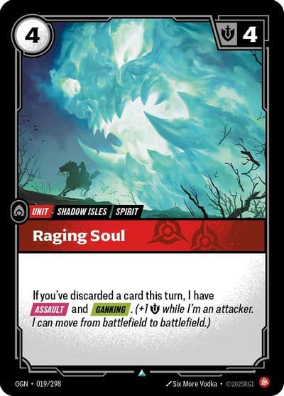 Raging Soul Origins Riftbound card