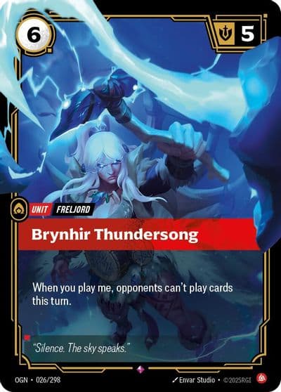 Brynhir Thundersong Origins Riftbound card