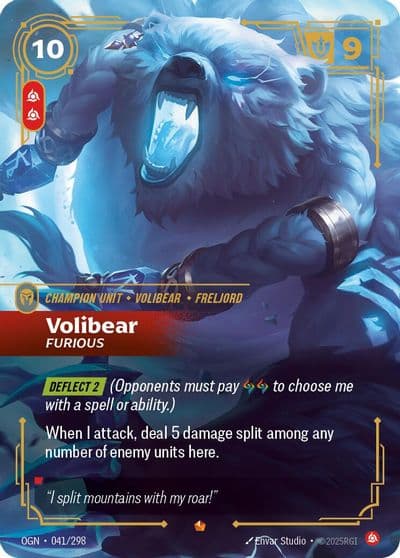 Volibear Furious Origins Riftbound card